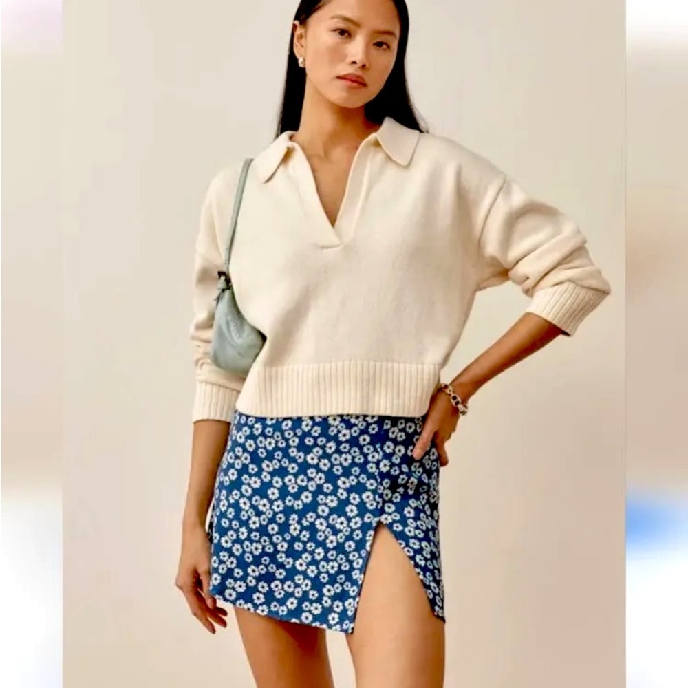 Reformation Margot Mini Skirt! So cute I’m just rotating closet. Only worn twice